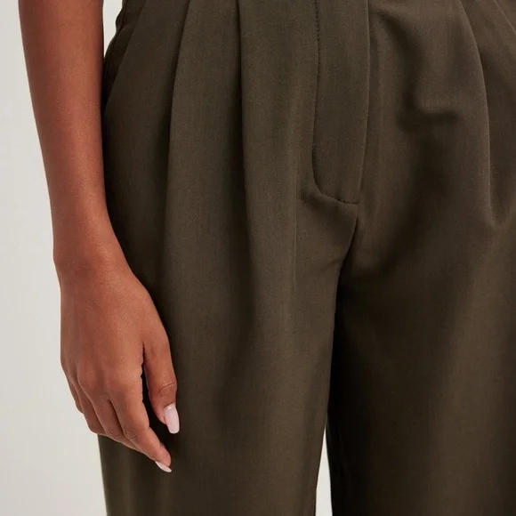 NWT|- High Waist Brown Suit Trousers By Na-Kd | Size: EU 38 🔥 - Picture 2 of 5